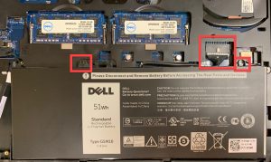 E5550 Battery removal