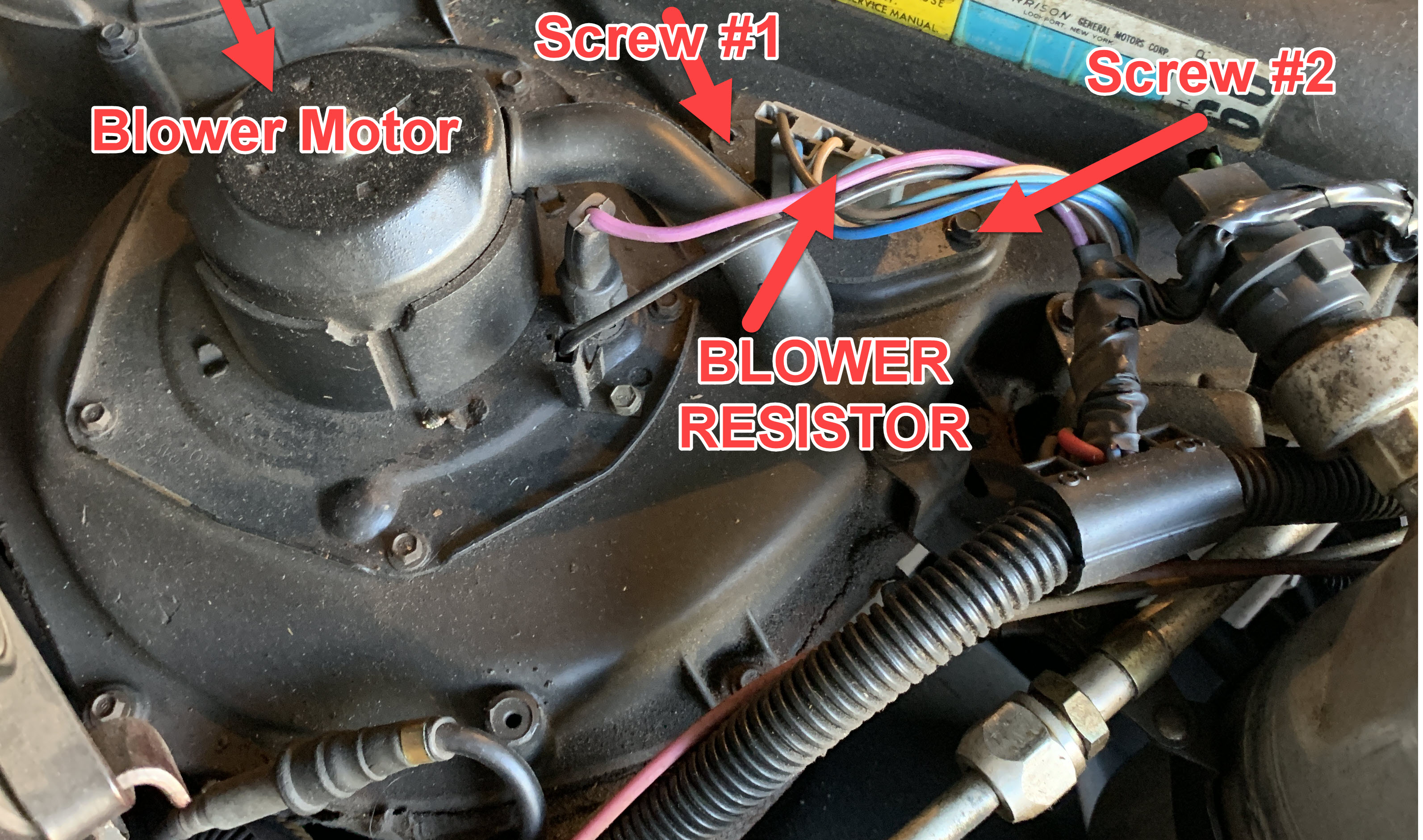 82 - 87 Monte Carlo Blower Motor Speed Control Repair - Part 1 Blower Motor  Resistor 